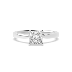 Classic Square Shape Princess Diamond Engagement Ring