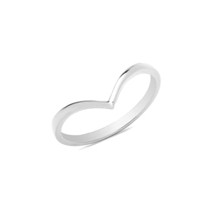 plain metal wishbone style ring