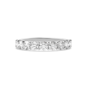 Prong Setting Round Half Eternity Diamond Ring