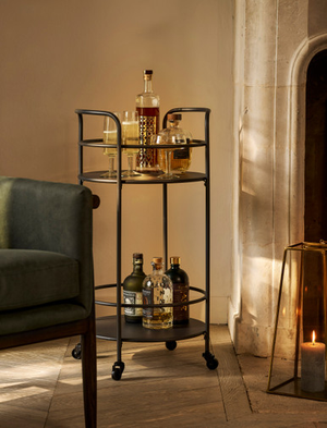 Rive Droite Drinks Trolley - Steel, Carbon