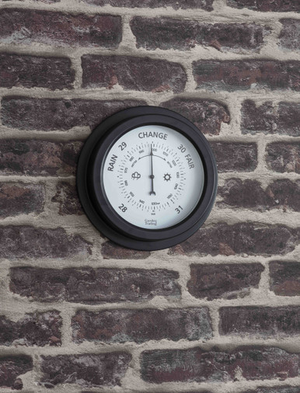 Tenby Barometer - Steel, Carbon