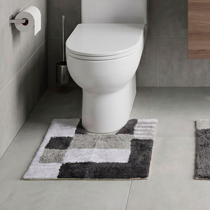 Boxes Grey Pedestal Mat 50cm x 50cm