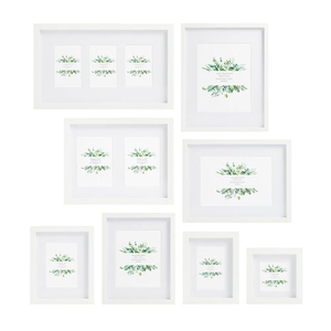 TRIPLE 4x6 JENNY WHITE Photo Frame