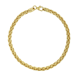 Spiga Link Bracelet | 9K Yellow Gold