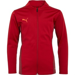 Puma Junior Boys Cup Training Jacket Chilli Pepper/Cordovan/Red Blast