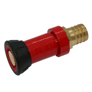Fire Nozzle Adjustable Fire Fighting with 1.5" Brass Hose Fitting Water Pump