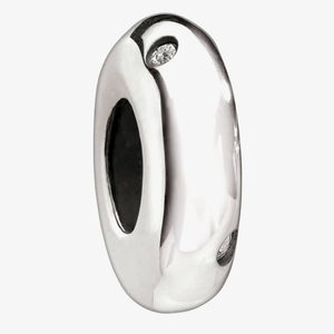 Chamilia Sterling Silver Uptown Clear Cubic Zirconia Bead 2025-0774
