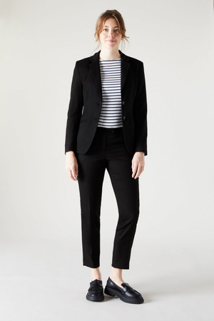 SJ Contemporary Women's Slim Leg Trouser, Tall Length, Black