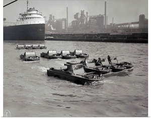 Amphibious Jeeps for Allied Fighters, Dearborn, Michigan