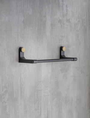 Adelphi Towel Rail - Steel, Black, Small