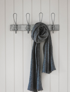 Milverton Hook Rail - Galvanised Steel, Antique Finish