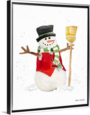 Watercolor Snowman I