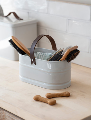 Stowell Pet Grooming Bucket - Steel, Chalk