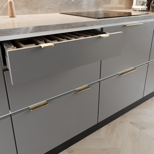 Rear Fixing Unit Handle Satin Brass