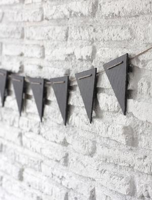Classic Bunting - Slate, Natural