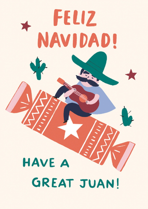 Feliz Navidad Cracking Christmas Card