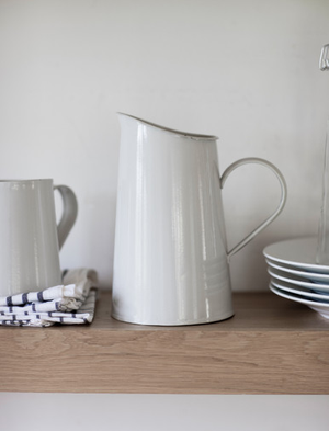 Classic Jug - Steel, Chalk
