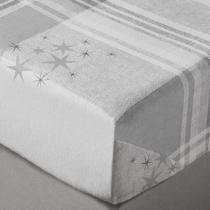 BRUSHED COTTON ARCTIC SCENE Double Fitted Sheet
