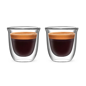 Bialetti Firenze Double Walled Set Of 2 80ml Espresso Glasses