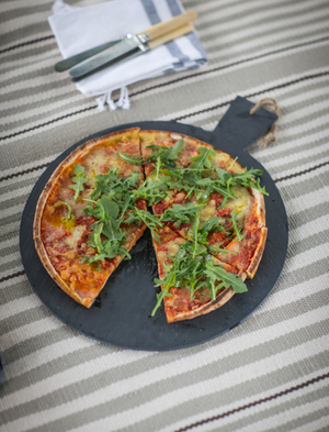Classic Pizza Paddle Board - Slate, Natural