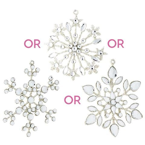 Raz - Jeweled Snowflake Ornament