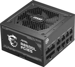 MSI MAG A850GL 850W 80 Plus Gold Rated ATX 3.0 PCIE5 Fully Modular Power Supply Unit