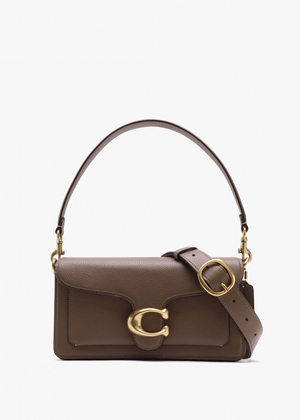 Tabby 26 Dark Stone Leather Shoulder Bag