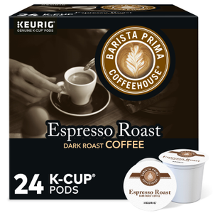 Barista Prima Coffeehouse Espresso Roast K-Cups, Dark Roast – 24 Count