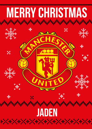 Manchester United Christmas Card