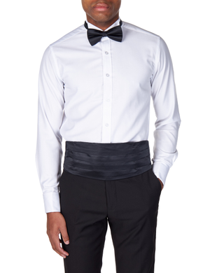 BLACK CUMMERBUND SET
