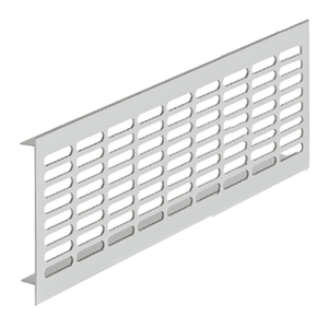 Concealed Fix Ventilator Grille 102 x 500 mm Anodised Aluminium Satin Anodised Aluminium