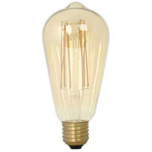 Calex LED Long Filament Squirrel Cage 3.5W (25W eq.) 240V E27 Gold ST64 Dimmable