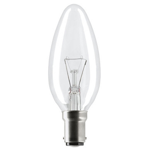 Candle 240V 60W SBC Clear
