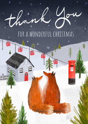 Thank You For A Wonderful Christmas Card