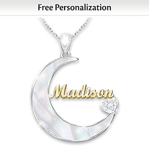 Granddaughter, I Love You Personalized Pendant Necklace