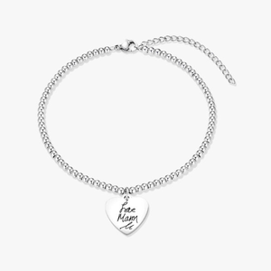 Silver Clasp Handwriting Bracelet