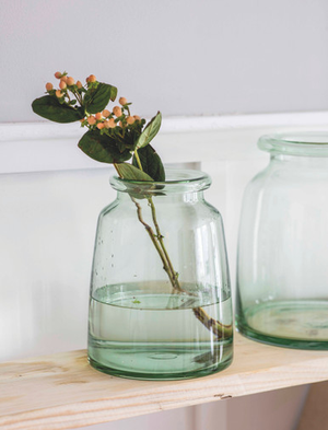 Mickleton Vase - Recycled Glass, Clear, Medium