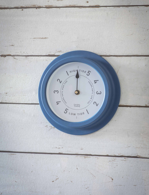 Narberth Tide Clock 22.7cm - Steel, Cove Blue