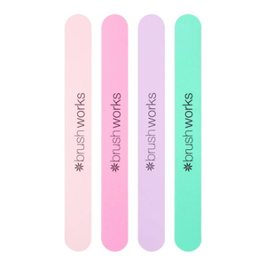 Brushworks Coloured Nail Files - Pastel (4)