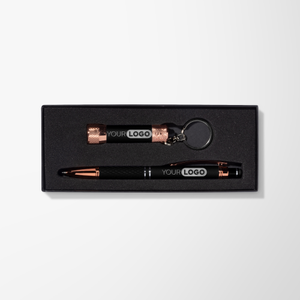 Diamond Pen & Torch Set in Ribbon Gift Box