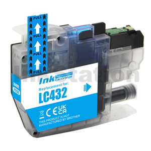 Compatible Brother LC-432C Cyan Ink Cartridge - 550 pages