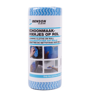 Benson Cleaning Cloths on Roll 50 Pack