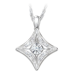 Shine Bright Daughter Diamond Pendant Necklace