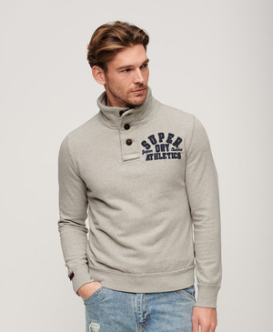 Vintage Athletic Half Button Jumper