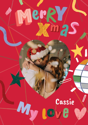 Merry Xmas My Love Photo Upload Card