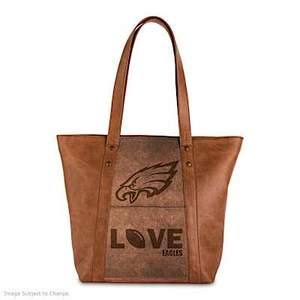 I Love My NFL Team Tote Bag Eagles