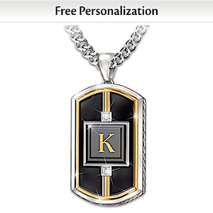 Man Of Distinction Diamond Pendant Necklace - K