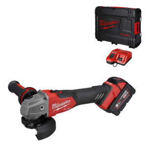 M18FSAG115X-501 18V 115mm Angle Grinder with Slide Switch and 1 x 5.0Ah Battery