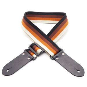 DSL 50STRIPE Cotton/Polyester Strap Mocha Stripe 2"