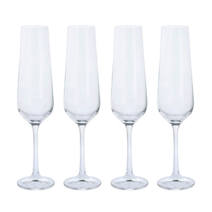 Dartington Cheers! Set Of 4 Flute Glasses